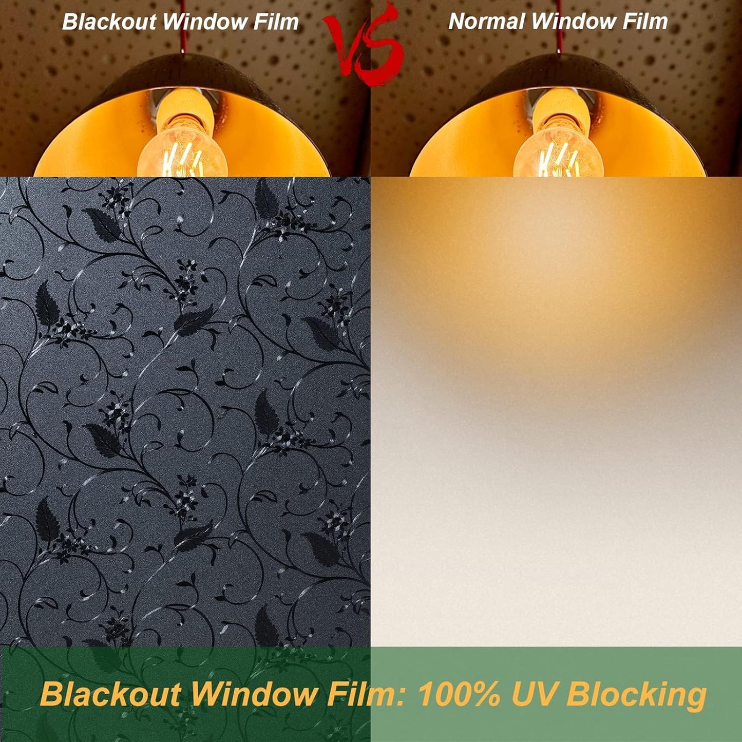 Niviy Window Privacy Film Static Cling Non-Adhesive Window Film Frosted Glass Bathroom Door Decoration Privacy Covering (17.7"x 78.7")