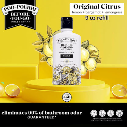 Poo-Pourri Before-You-Go Toilet Spray, Bamboo Rain, 2 Fl Oz, Up to 100 Uses, Bathroom Odor Deodorizer with Essential Oils for Home or Work, Travel Essentials, TSA Approved Size, Bamboo & Fresh Grass