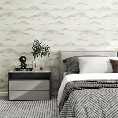 Kitico Peel and Stick Wallpaper,Modern Brown Self Adhesive Wallpaper Contact Paper Removable Decorative Wall Paper for Bedroom Bathroom Shelf Liner Decor Vinyl 17.3"x80"