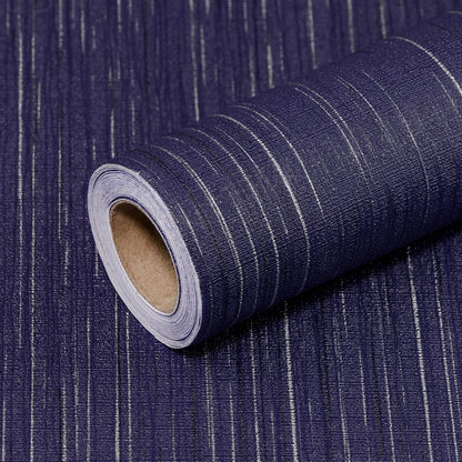 Light Blue Peel and Stick Grasscloth Texture Wallpaper 15.7"x120" Vintage Wallpaper Removable Waterproof
