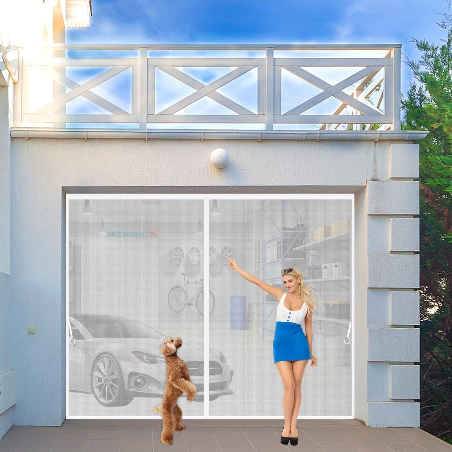 Magnetic Screen Door, 35 x 76 inch Heavy-Duty Reinforced Mesh, Ultra-Dense Weave, Smooth Auto-Close, Pets & Kids – Hands-Free, No-Gap Seal Black - Colors A