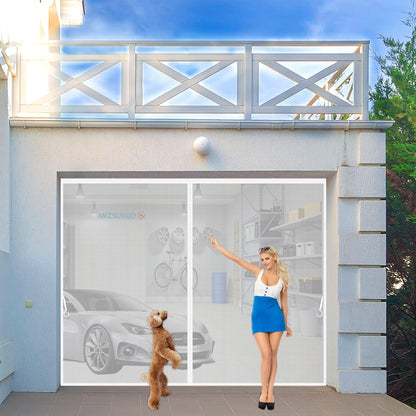 Magnetic Screen Door, 35 x 76 inch Heavy-Duty Reinforced Mesh, Ultra-Dense Weave, Smooth Auto-Close, Pets & Kids – Hands-Free, No-Gap Seal Black - Colors A