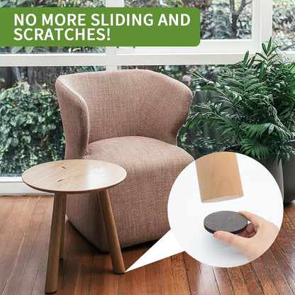 Non Slip Furniture Pads 36 PCS 1'' Square - Anti Slip Furniture Pads - Self Adhesive Rubber Feet Furniture Feet - Chair Leg Floor Protectors - Keep Furniture in Place