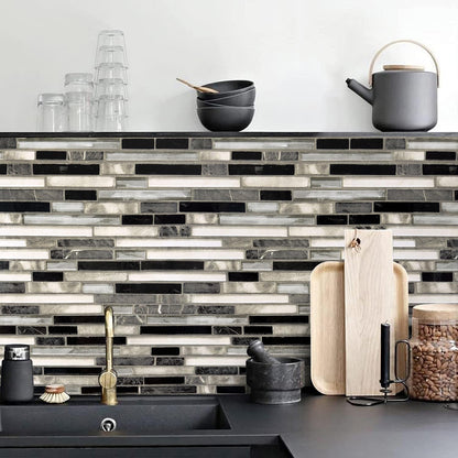 Livebor Peel and Stick Backsplash Wallpaper Kitchen Backsplash Wallpaper 11.8inch x 118.1inch Tile Contact Paper Kitchen Peel and Stick Countertops Waterproof Contact Paper for Bathroom Tile Vinyl