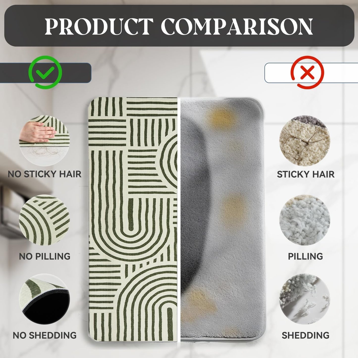 MontVoo -Bath Mat-Rubber Backing Non SlipThin Bathroom Rugs Fit Under Door- Quick Dry Absorbent Faux Suede Surface Grey Bathroom Floor Mats-Shower Rug for in Front of Bathtub Shower Gray 16x24
