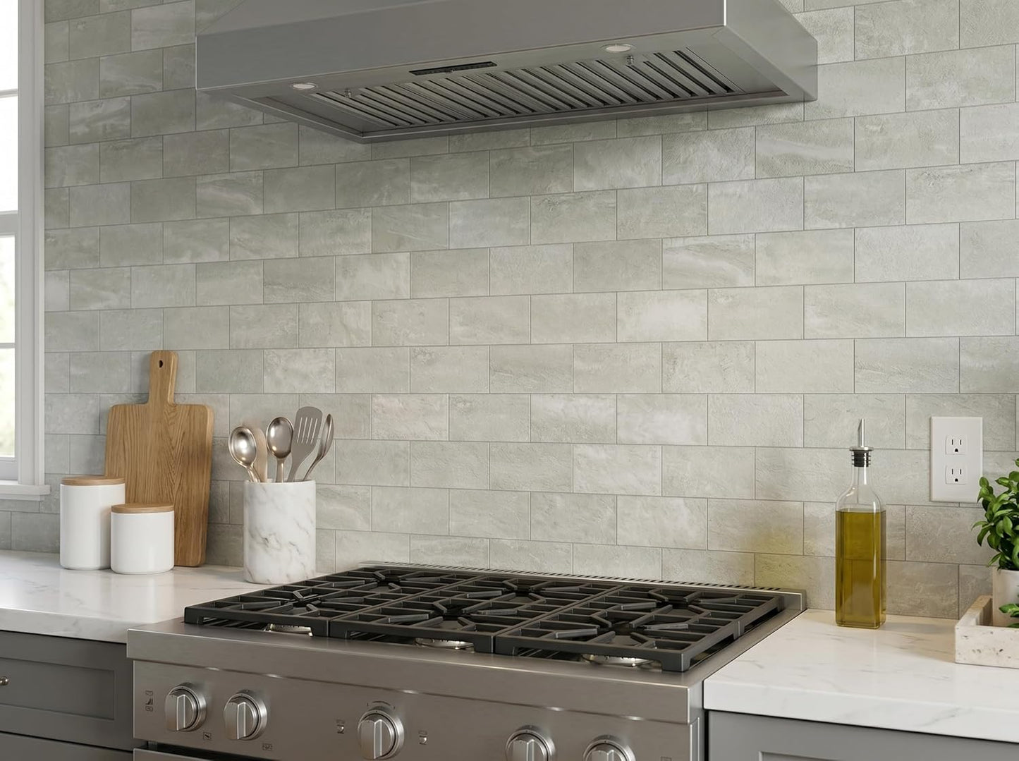 2026 New Upgrade Peel and Stick Backsplash Tile, Peel and Stick 11.34" X 11.57" Wall Tile for Kitchen, Bathroom, Fireplace, Laundry (Beige Ecru, 10 Packs)