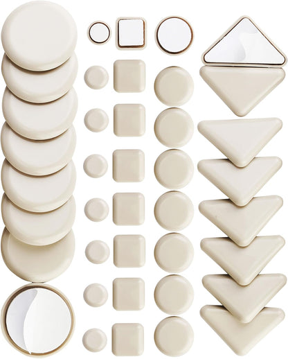 40 Pack Combo Self Stick Furniture Glider for Carpet Furniture Moving Slider Carpet Slider,Self-Adhesive Furniture Slider,Moving Pads Moving Furniture Sliders,Self Adhesive Sliders Furniture Glides
