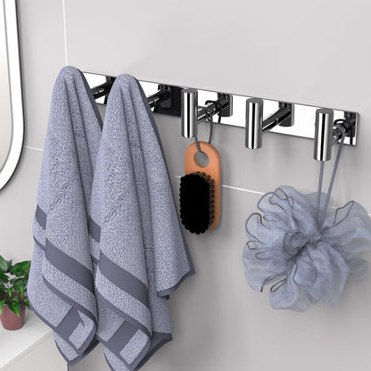 VAEHOLD Black Hat and Coat Wall Mount Rack - 3 Hooks for Robes, Bags, Keys, and Towels - Bathroom Towel Hanger Organizer (1 Pack)