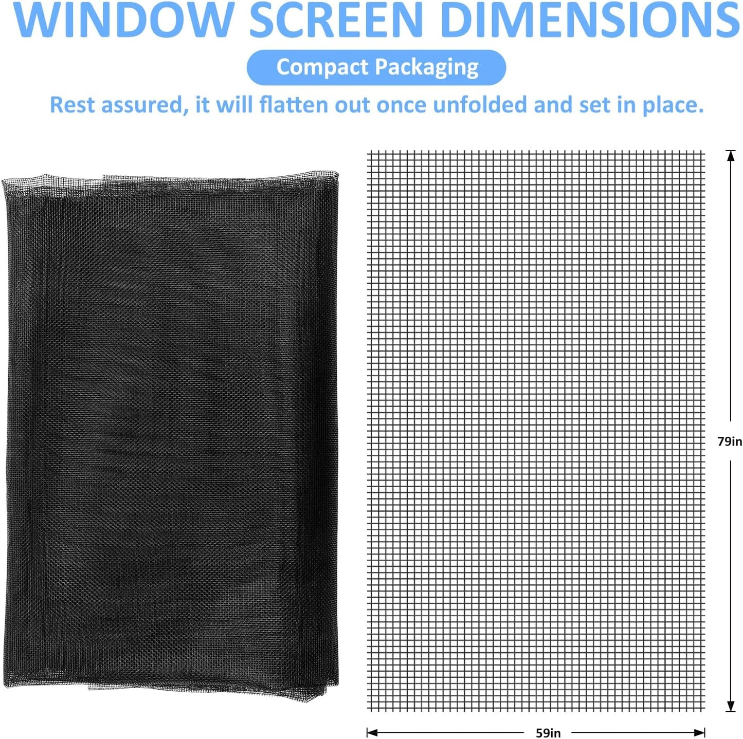 Magnetic Screen Door - Self Sealing, Heavy Duty, Hands Free Mesh Partition Keeps Bugs Out Let Breeze in- Pet and Kid Friendly - Keep Open Feature (Black, Fit Door Size 38 x 82 Inch)