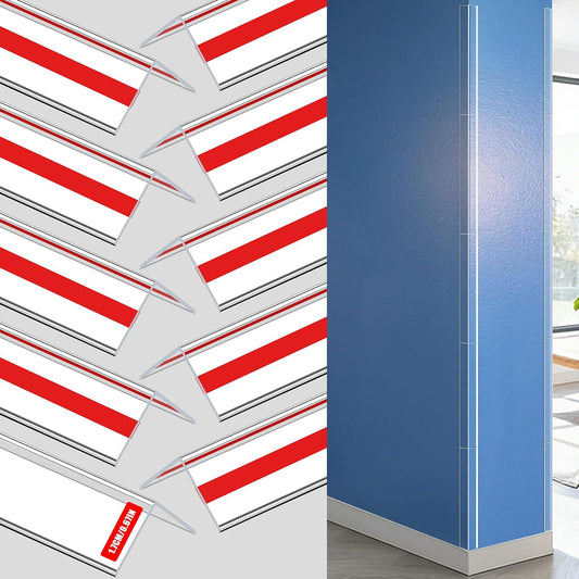 Wall Corner Protector, Walls Edge Protector，Self-Adhesive Wall Corner Guards,PVC Double Side Edge Protector， Furniture Stairs Guard (Gray 2PCS 90cm/35.4in)