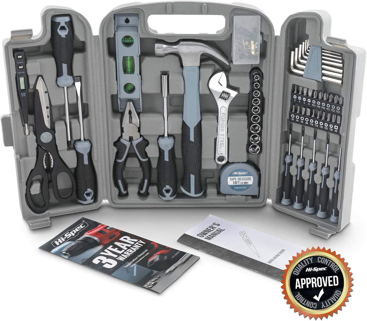 Hi-Spec Small Tool Kit Compact Set for Home and Office DIY, Green Mini Tool Box for Basic Household Repairs, Starter Toolkit in a Portable Toolbox Case.