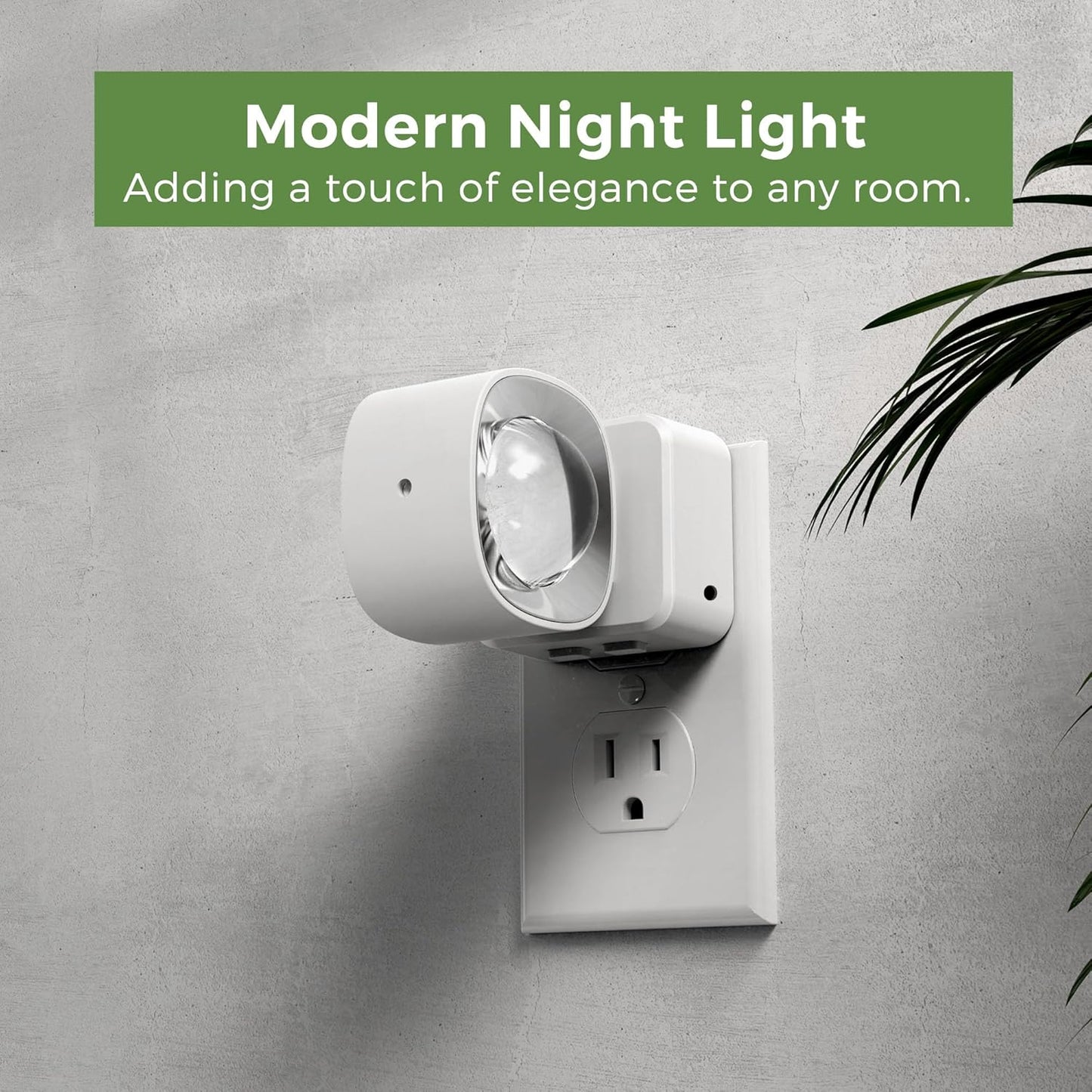 L LOHAS LED Night Light Projector, Night Lights Plug into Wall, Dusk to Dawn Sensor, 180°Rotating Nightlight for Kids, 0-150LM Dimmable Soft White Ambient Lighting for Bathroom, Decor, Gifts, 2 Pack