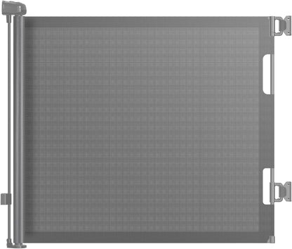 HAMOPY Retractable Baby Gate, 33" Tall, Extends up to 55" Wide, Durable Auto-Lock Baby Gates for Stairs, Mesh Dog Gate and Child Safety Gates for Doorways, Hallways, Indoor, Outdoor(Black)