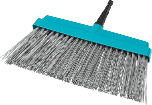 Gardena Patio Broom Brush Combination System, Turquoise Blue/Gray, 12.6 inches (32 cm), Width 3609-20