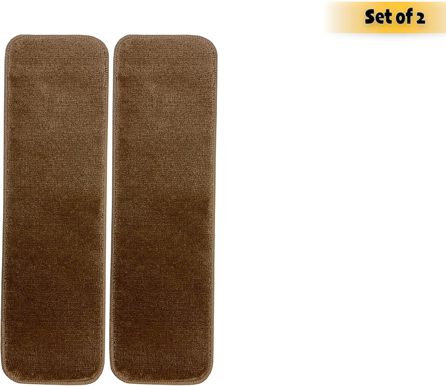 Comfy Collection Stair Tread Treads Indoor Skid Slip Resistant Carpet Stair Tread Treads Machine Washable 8 ½ inch x 30 inch (1 Piece, Beige)