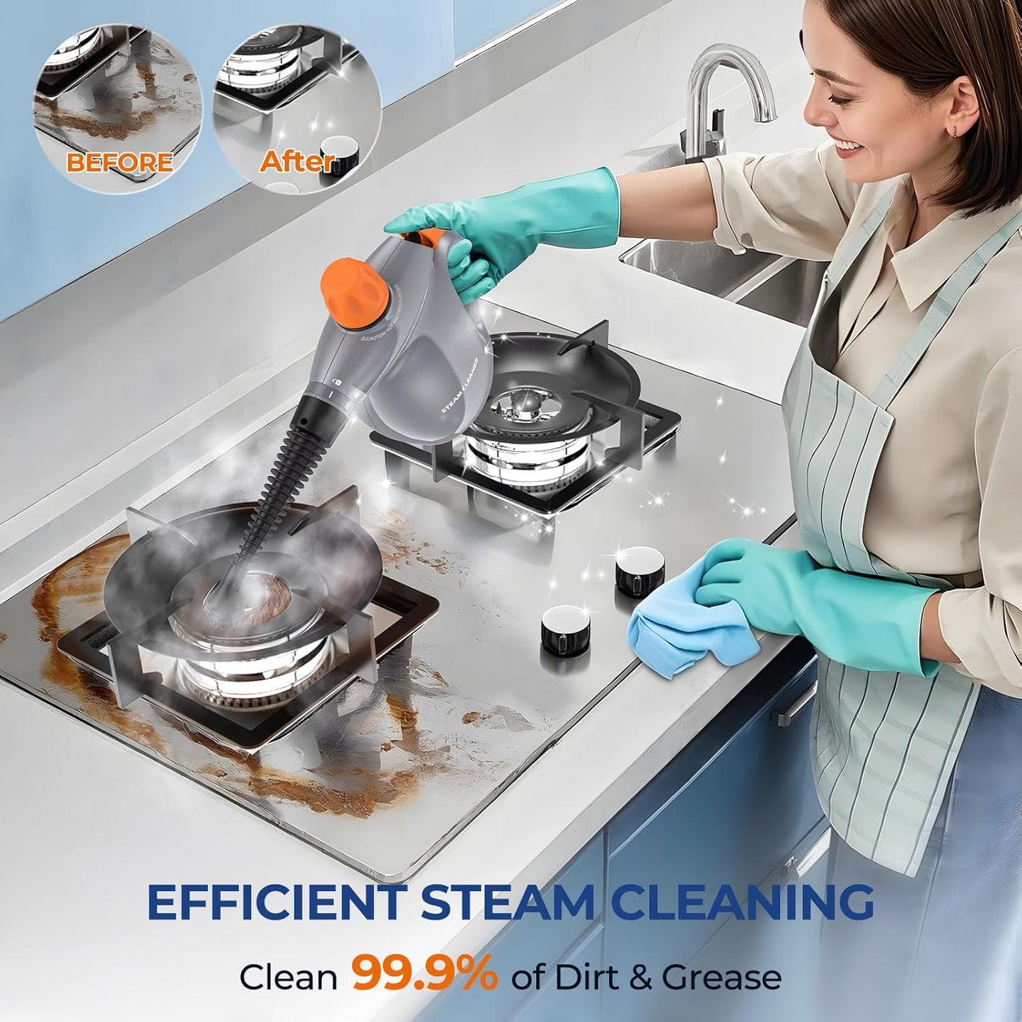 Electric Scrubber, Steam Cleaner