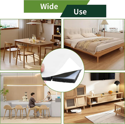 Felt Furniture Pads for Hardwood Floors 48 PCS, Furniture Pads, Floor Protectors for Hardwood Floors, Felt Pads for Furniture, Round, Dark Brown