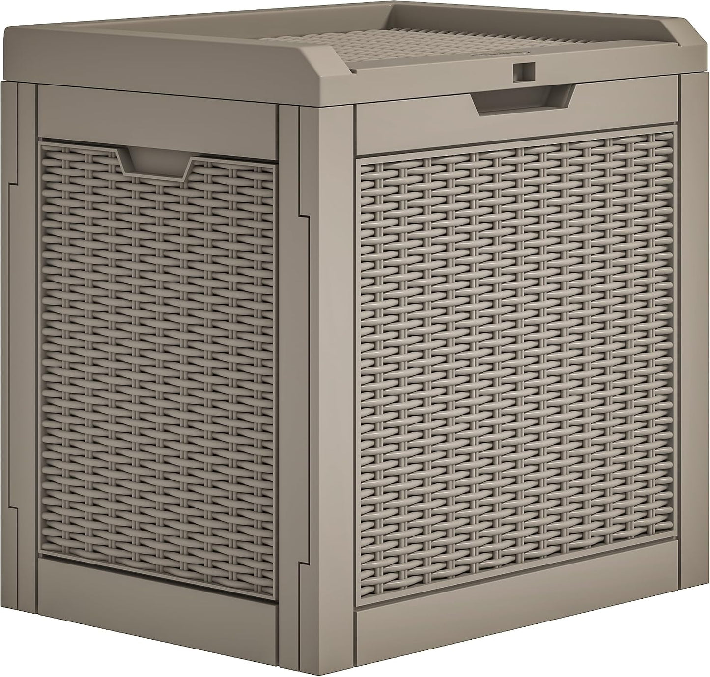 YITAHOME 100 Gallon Large Outdoor Deck Box | Waterproof Resin Storage Box, Lockable Indoor Outdoor Storage Container for Patio Furniture Cushions, Pool Accessories