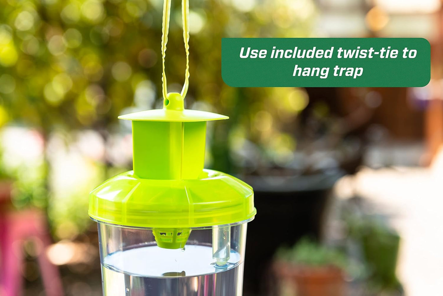 RESCUE! WHY Trap for Wasps, Hornets, & Yellowjackets – Hanging Outdoor Trap - 4 Traps