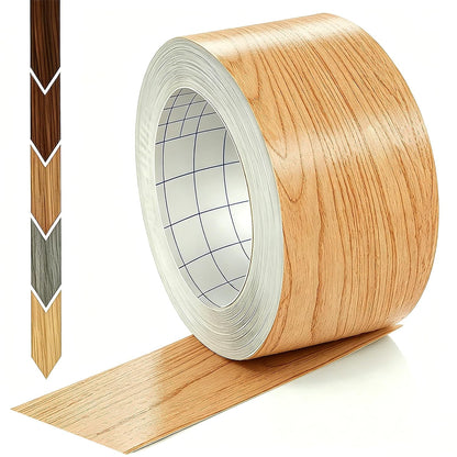 GSCIT Club Wood Grain Repair Tape, 2.4 inch X 15ft Self Adhesive Maple Grain Repair Patch for Tables, Chairs, Baseboards, Doors, Windows, Floors, Handicraft DIY. - Colors A