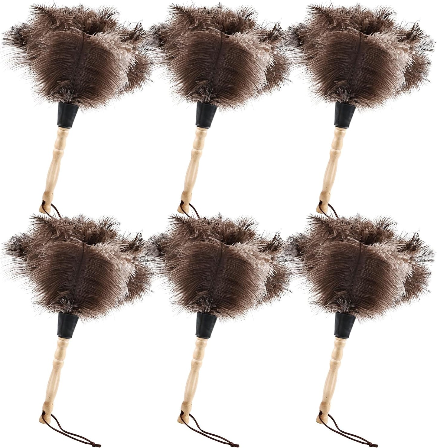 Extendable Cleaning Duster 94 Inch - Long Telescoping Ostrich Feather Dusters with Stainless Steel Extension Pole for High Ceiling Fan, High Ceilings,Roof Dusting