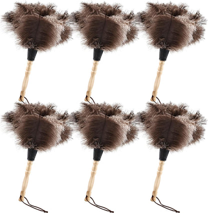 Extendable Cleaning Duster 94 Inch - Long Telescoping Ostrich Feather Dusters with Stainless Steel Extension Pole for High Ceiling Fan, High Ceilings,Roof Dusting