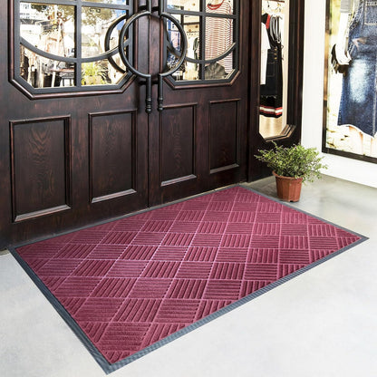 DM23 Heavy Duty Front Door Mats Non Slip Rubber Backing Entrance Mat Shoes Scraper Welcome Mat