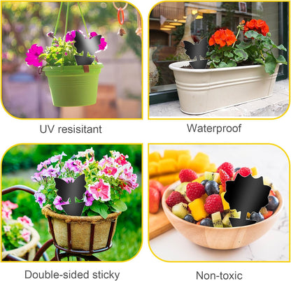 Fruit Fly Traps, 100 Pack Yellow Sticky Traps, Fungus Gnat Traps, Plant Fly Stickers for Indoor and Outdoor Use Protect The Plant