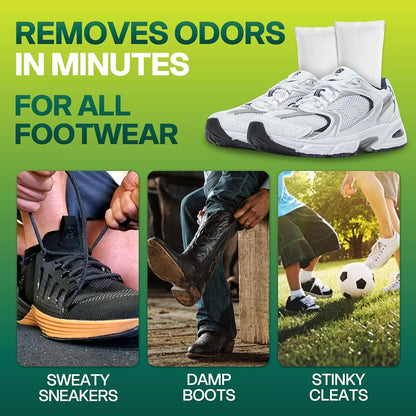 Unscented Shoe Odor Elimination, Powerful Shoe Odor Eliminator for Sneaker, Boot, Soccer Cleat, Reusable Shoe Smell Remover, Air Odor Absorber, Freshens Shoes, Gym Bag, Closet at Sourse (2-Pack)