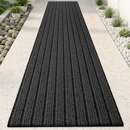 Outdoor Front Door Mat 32" x 48", Dirt Trapping Outside Entrance Rug, Non Slip Shoe Scraper, Heavy Duty Commercial Rug for Patio, Garage, Traffic Area, Office, Roll Packing