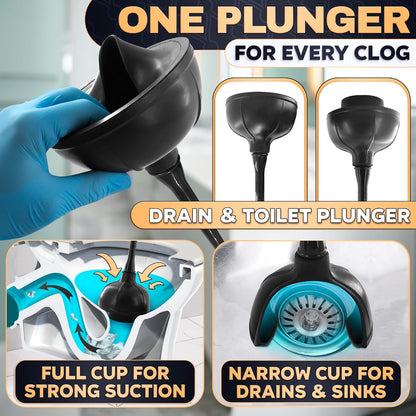 Silicone Toilet Brush and Holder Set - Cream RV Toilet Brush with Holder, Flexible Head, Soft Bristles, Detachable Handle and Freestanding Base, Compact Bathroom Cleaning Tool with Minimalistic Design