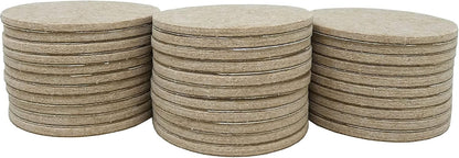 Felt So Good 8803E Self Adhesive Felt Furniture Pads 2", Beige, 48 Pack