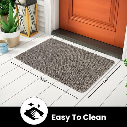 Clean Machine 10376913 Astroturf Dirt Trapper Doormat, 23.5" x 35.5", Flair Earth Taupe