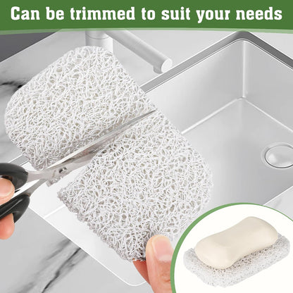 2-Pack Self-Draining Silicone Soap Dish - Anti-Slip Bar Soap Holder for Shower, Bathroom & Kitchen