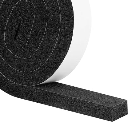 Strong Adhesive Weather Stripping, High Density Weatherproof Weather Stripping Door Seal Strip for Sliding Door, Windows,Noise-Reduction Foam Sealing Strip, White(1/2 in x 1/4 in x 13Ft) - Colors B