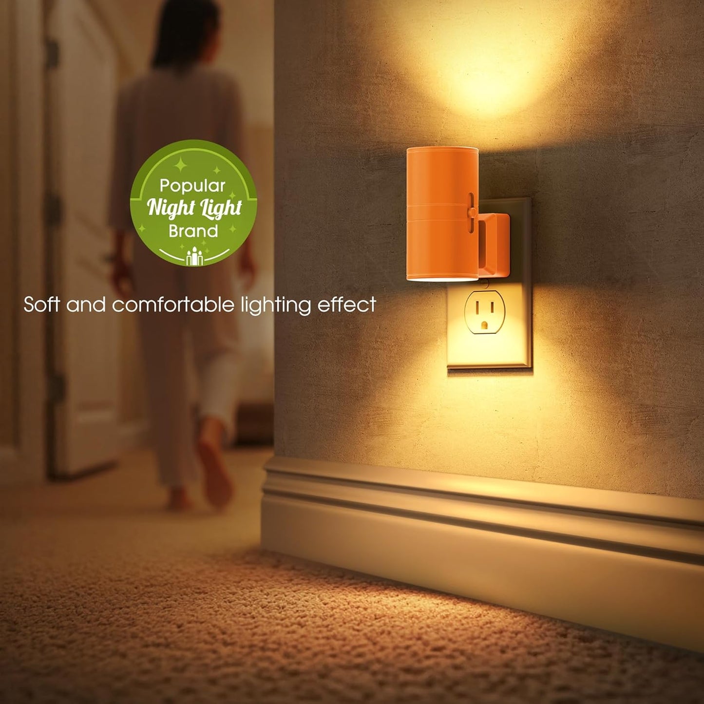 Briignite Motion Sensor Night Light,2 Pack Motion Activated Plug in Night Lights, 0-100LM Dimmable Soft White 3000K, Motion Sensor Light Indoor for Bathroom Hallway Bedroom Stairway Kid Elderly Pet
