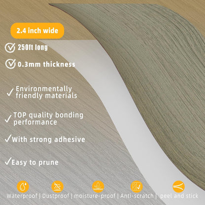 GSCIT Club Wood Grain Repair Tape, 2.4 inch X 15ft Self Adhesive Maple Grain Repair Patch for Tables, Chairs, Baseboards, Doors, Windows, Floors, Handicraft DIY. - Colors A
