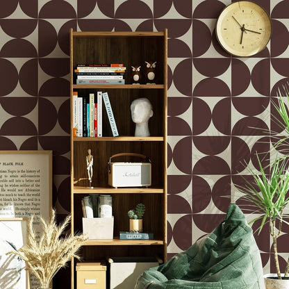 Dimoon 17.3" X 78.7" Peel and Stick Wallpaper Floral Contact Paper Boho Beige White Renter Friendly Natural Wall Paper Waterproof Removable Self Adhesive Wallpaper for Bedroom Livingroom Vinyl Roll