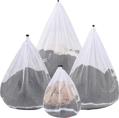 3 Pack XXL Mesh Laundry Bags for Delicates, Extra Large Laundry Wash Bags for Clothes,Bed Linen,Toys with Drawstring Closure Sturdy(3 XXLarge 28 x 26 Inches)