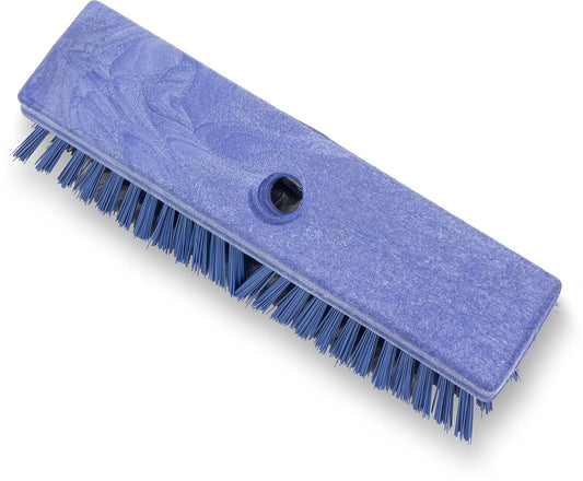 SPARTA Plastic Floor Scrub Brush, Brush Head Only, Deck Brush with ACME Standard Thread Fitting for Deck, Industrial Kitchens, and Hospitals, 10 Inches, Yellow