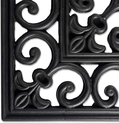 DII Rubber Doormats Collection All Weather, 18x30, Lattice