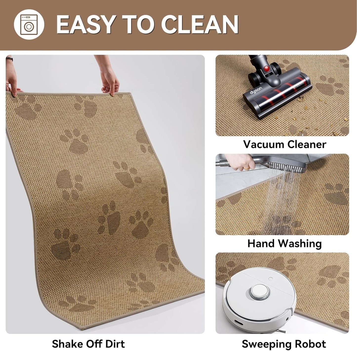 Door Mat 17"x30",Door Mat Indoor Entrance Dirt Resistant and Absorbent Non-Slip Rubber Backing Front Door Mats Washable Low-Profile Indoor Mats for Entryway, Inside Entrance Easy Clean Gray