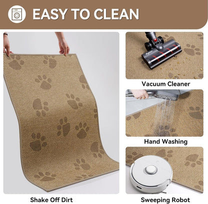 Door Mat 17"x30",Door Mat Indoor Entrance Dirt Resistant and Absorbent Non-Slip Rubber Backing Front Door Mats Washable Low-Profile Indoor Mats for Entryway, Inside Entrance Easy Clean Gray