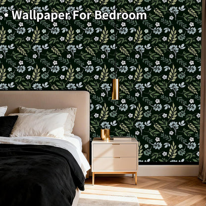 Removable Peel and Stick Wallpaper Boho 17.5 x 118 in Floral for Bedroom Bathroom Easy Peel Off Stick on Wallpaper Contact Paper Renter Friendly Wall Paper