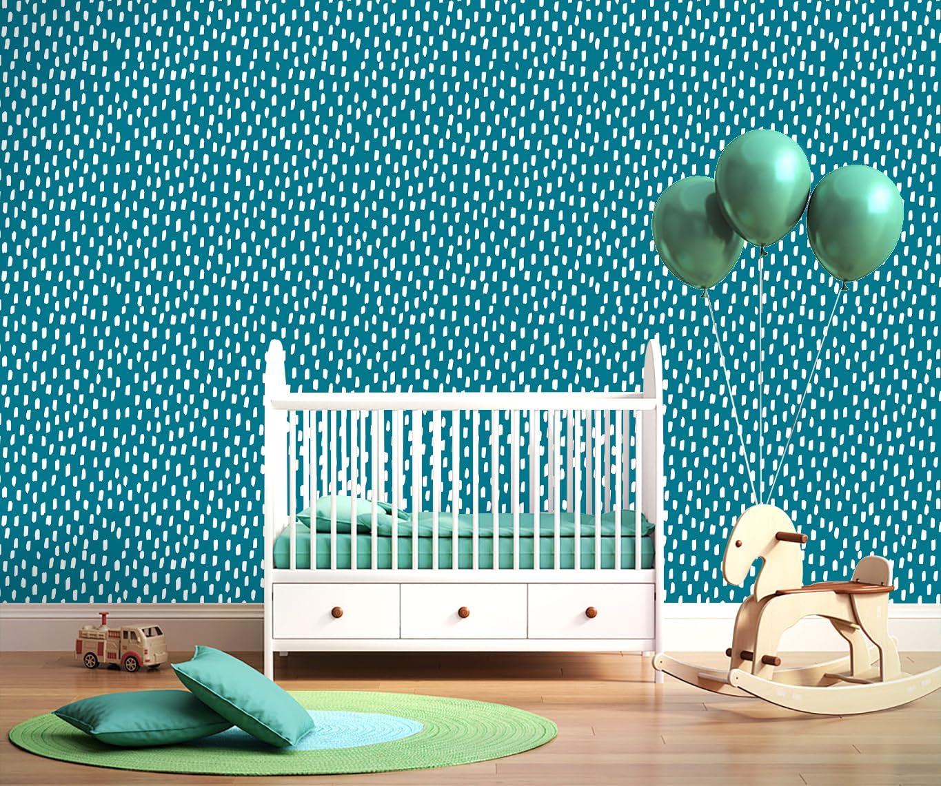 HAOKHOME Peel and Stick Wallpaper Boho Modern Dots Wall Paper Removable for Bathroom Caramel/White Contact Paper 17.3in x 9.8ft