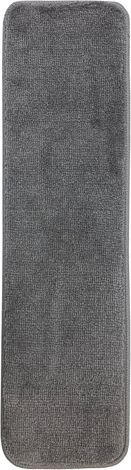 Comfy Collection Stair Tread Treads Indoor Skid Slip Resistant Carpet Stair Tread Treads Machine Washable 8 ½ inch x 30 inch (1 Piece, Beige)