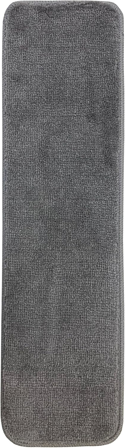 Comfy Collection Stair Tread Treads Indoor Skid Slip Resistant Carpet Stair Tread Treads Machine Washable 8 ½ inch x 30 inch (1 Piece, Beige)