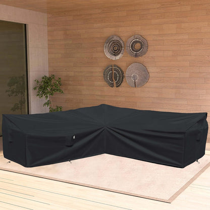 Patio Deck Box Cover, 63x30 Inch Fire Pit Covers with Straps and Handles, Waterproof Heavy Duty Outdoor Furniture Winter Cover for Keter, Suncast, Lifetime Container
