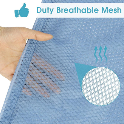 2 Pack Mesh Laundry Bags, 23 x 34 Inches Heavy Duty Mesh Laundry Bag, Large Laundry Drawstring Bag for College, Dorm, Travel, Family and Apartment Dwellers, Black
