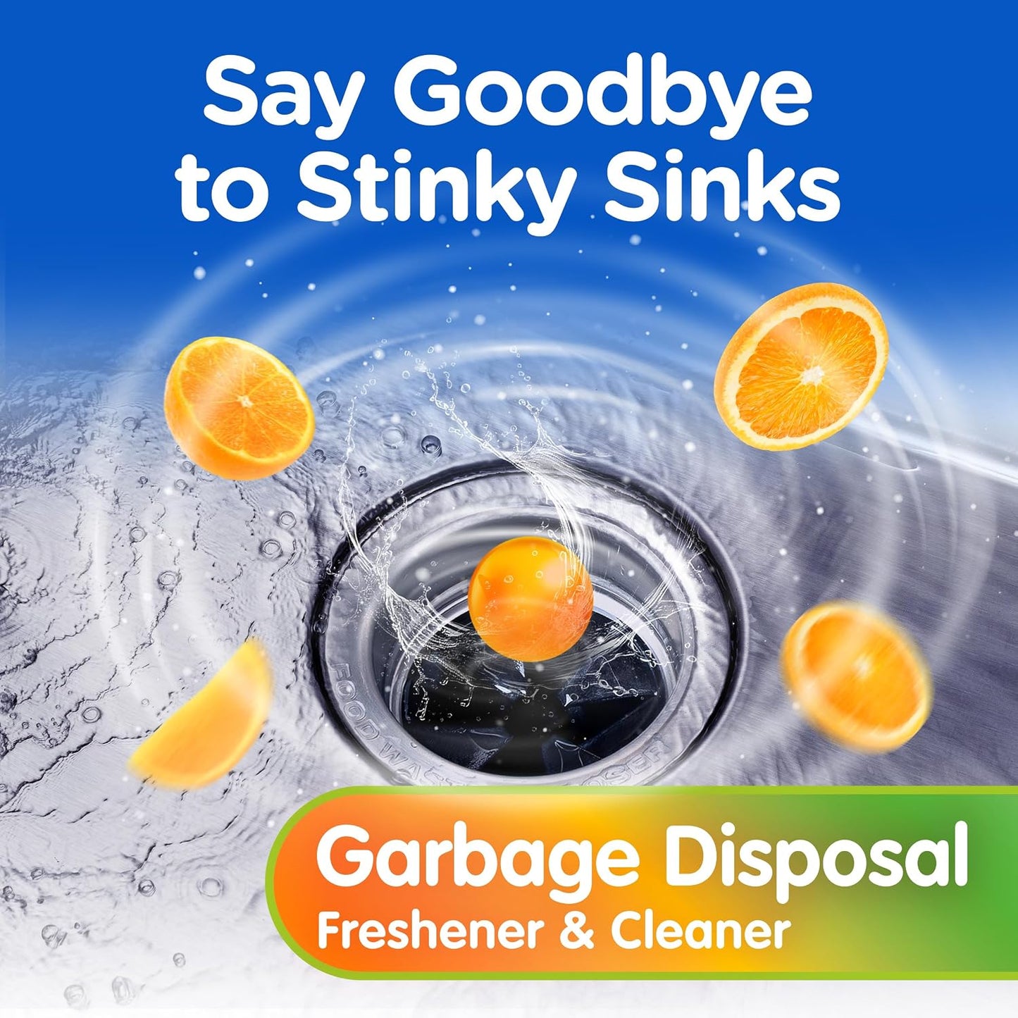 COMPAC HOME Plink Garbage Disposal Cleaner and Deodorizer, Air Fresheners for Garbage Disposal, Lemon Scent, Home Cleaning Products for Kitchen Sink and Clogged Drains, 20 Count (Pack of 1)